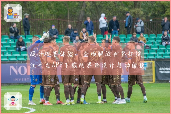 提升观赛体验，全面解读世界杯投注平台APP下载的界面设计与功能使用
